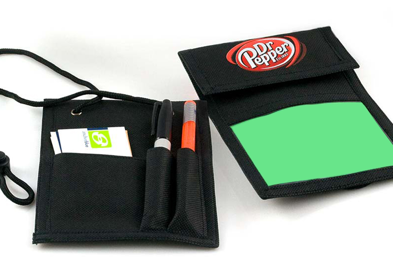 Custom Imprinted Non-Woven Neck Wallet - NW-GW02