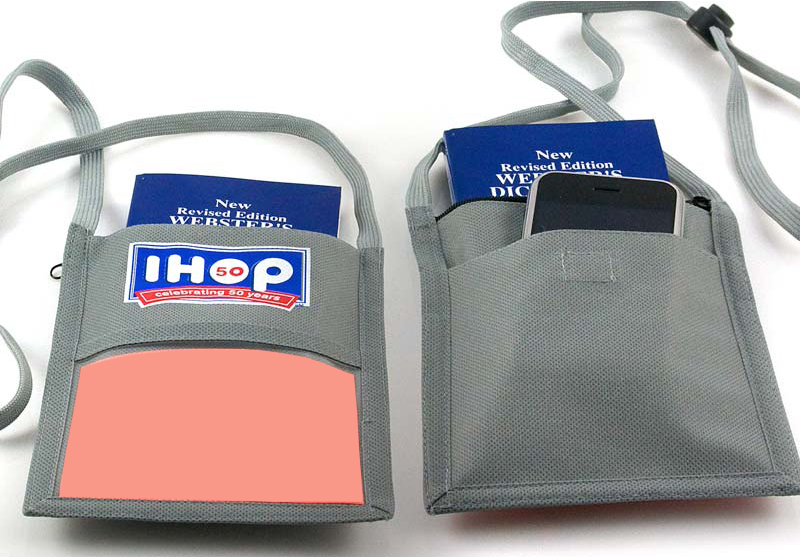 Custom Imprinted Non-Woven Neck Wallet - NW-GW04